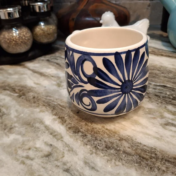 Blue Floral Ceramic Mug - Picture 7 of 9